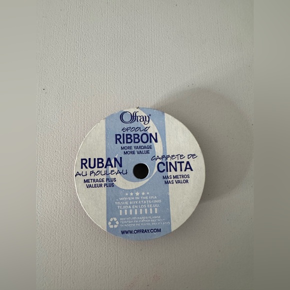 Holiday | Any 3 Items For 6 Offray White Ribbon Spool | Poshmark